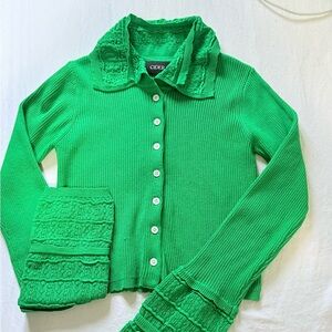 Cider Emerald Knit Cardigan